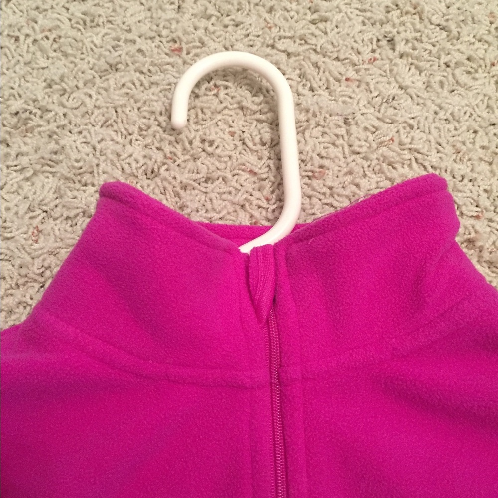 Raspberry Colored Fleece Pull Over - image 3